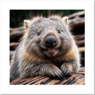 Wombat grins Posters and Art